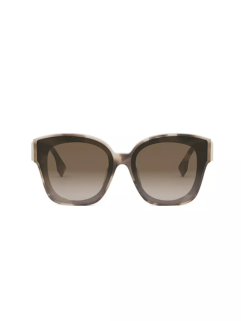 FENDI | Lunettes de soleil carrées havane marron FENDI First | 