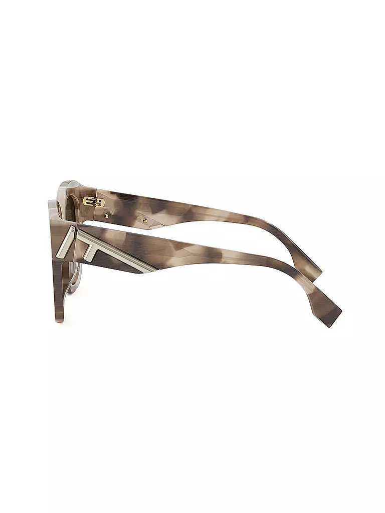 FENDI | Lunettes de soleil carrées havane marron FENDI First | 
