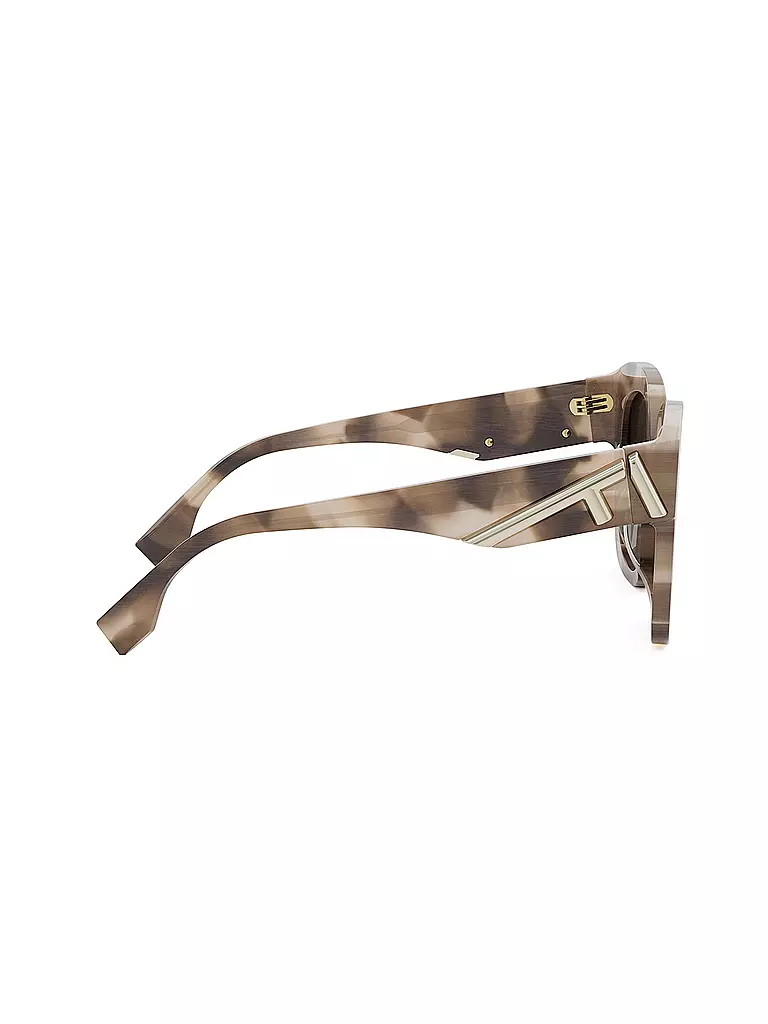 FENDI | Lunettes de soleil carrées havane marron FENDI First | 