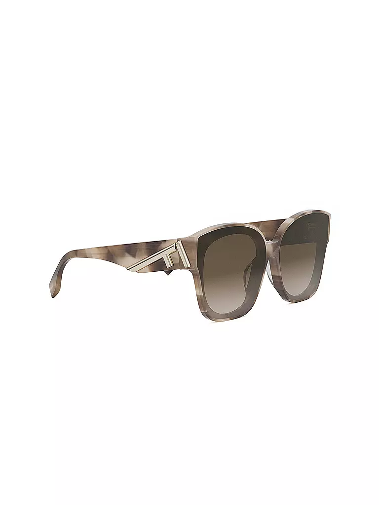 FENDI | Lunettes de soleil carrées havane marron FENDI First | 