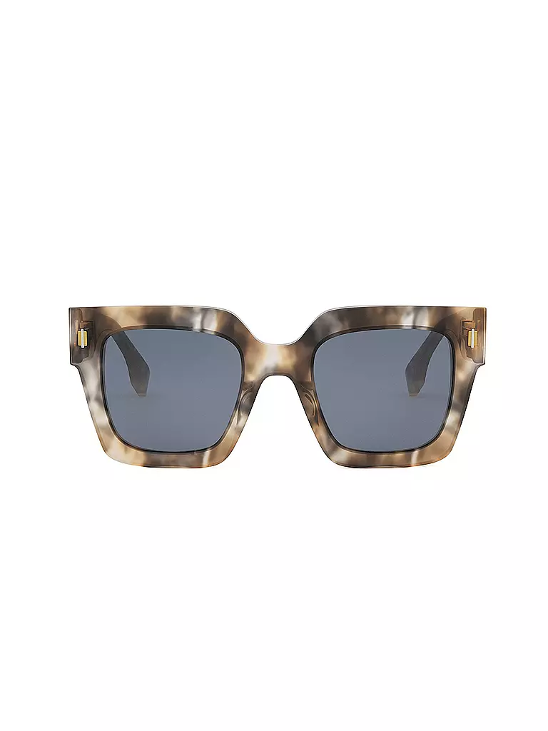 FENDI | Lunettes de soleil carrées havane marron FENDI Roma | 