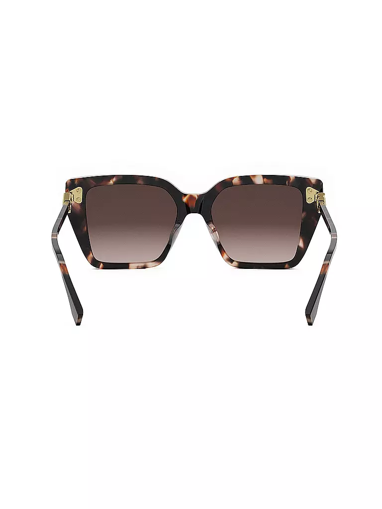 FENDI | Lunettes de soleil carrées havane marron FF Diamonds | 