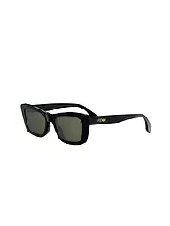 FENDI | Lunettes de soleil carrées FENDI Lettering havana | Noir