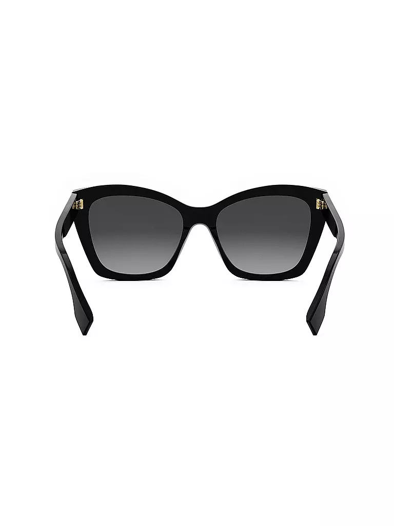 FENDI | Lunettes de soleil carrées noires avec logo FENDI | 