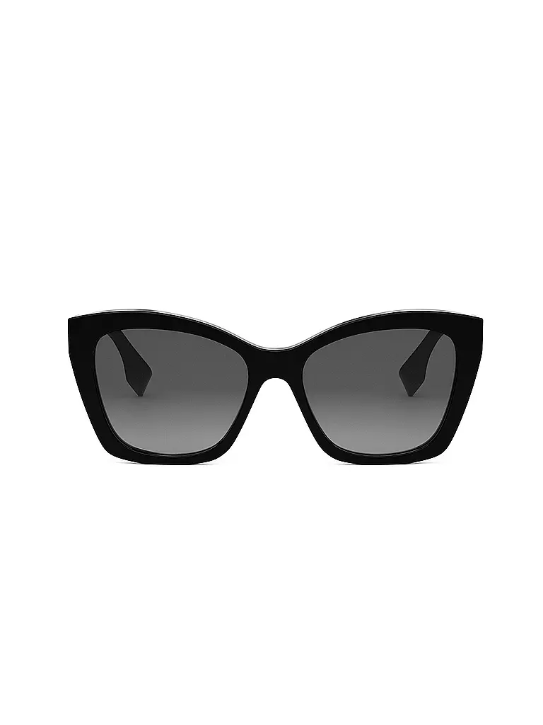 FENDI | Lunettes de soleil carrées noires avec logo FENDI | 