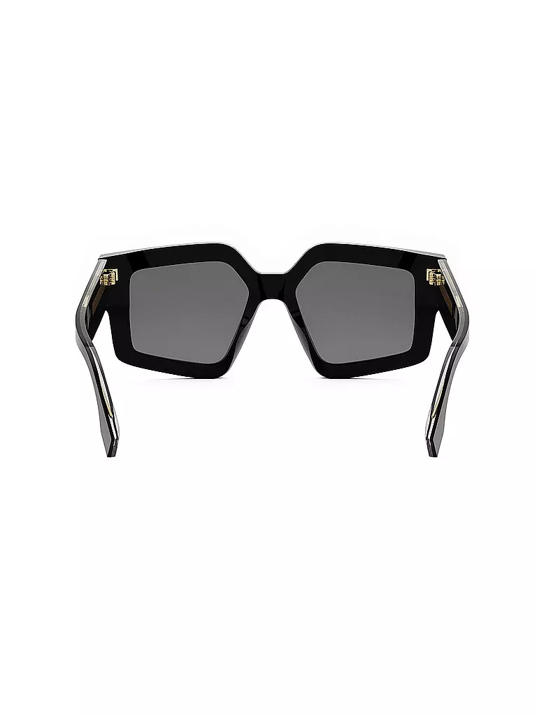 FENDI | Lunettes de soleil carrées noires FENDI Roma | 