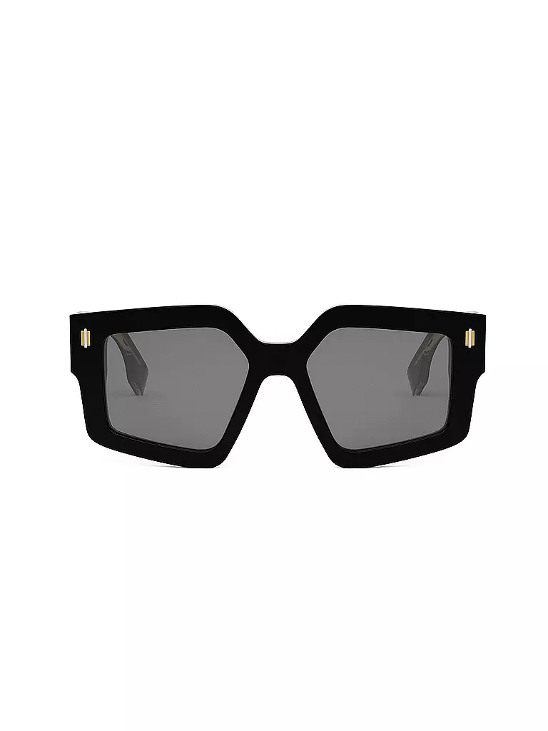 FENDI | Lunettes de soleil carrées noires FENDI Roma | 