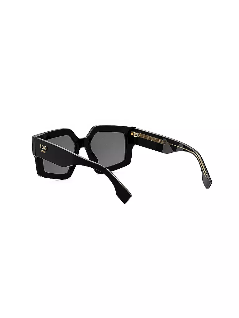 FENDI | Lunettes de soleil carrées noires FENDI Roma | 