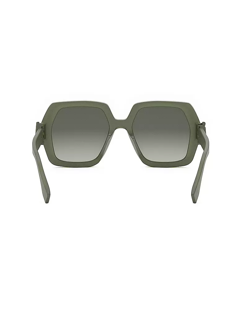 FENDI | Lunettes de soleil carrées vertes FF Diamonds | 