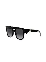 FENDI | Lunettes de soleil noires carrées FF Diamonds | Noir