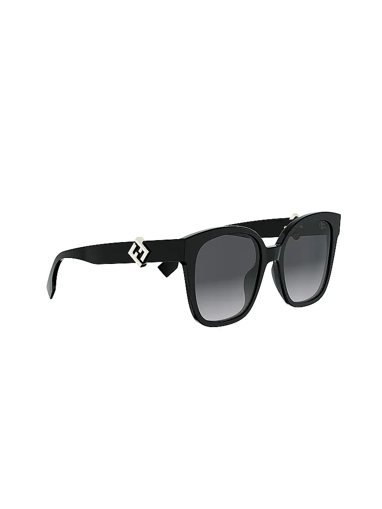 FENDI | Lunettes de soleil noires carrées FF Diamonds | 