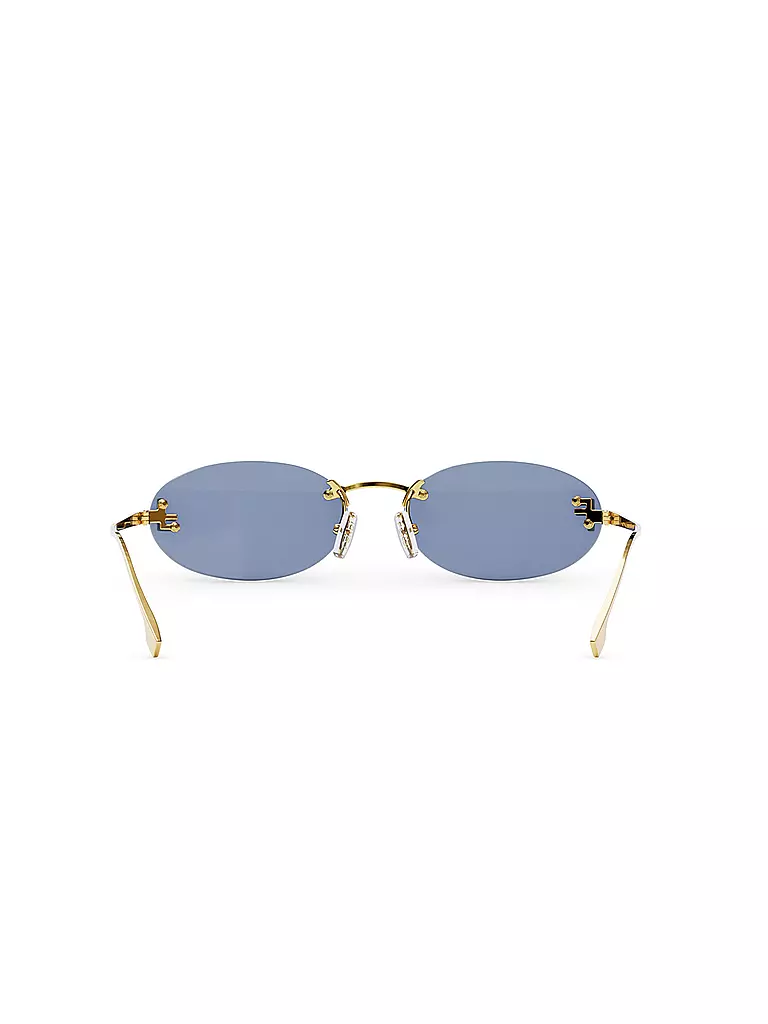 FENDI | Lunettes de soleil ovales dorées FENDI First Crystal | Or