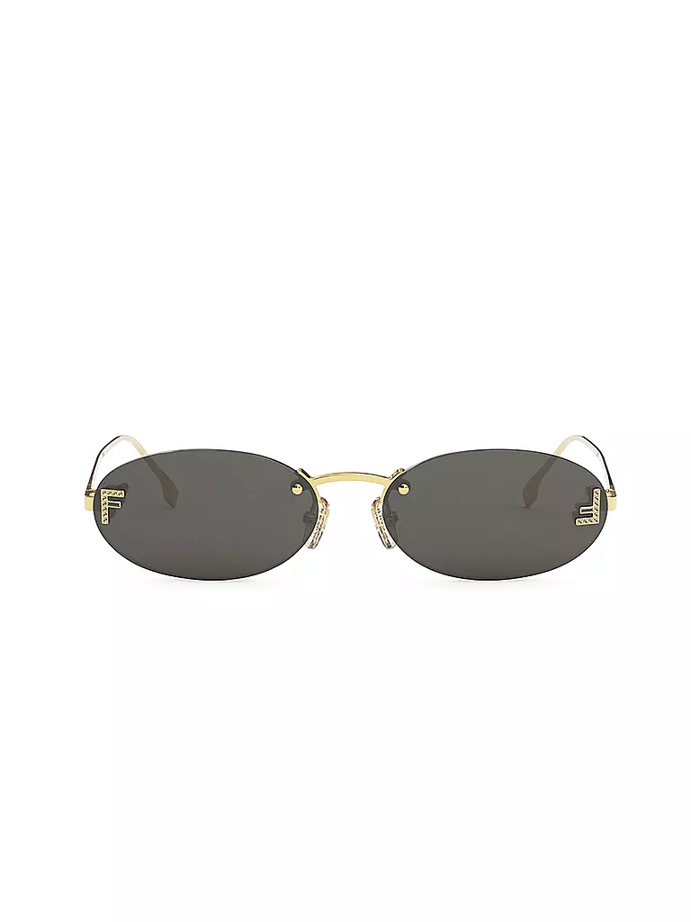 FENDI | Lunettes de soleil ovales dorées FENDI First Crystal | Or