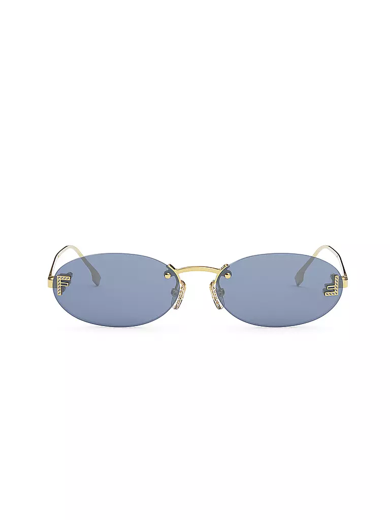 FENDI | Lunettes de soleil ovales dorées FENDI First Crystal | Or