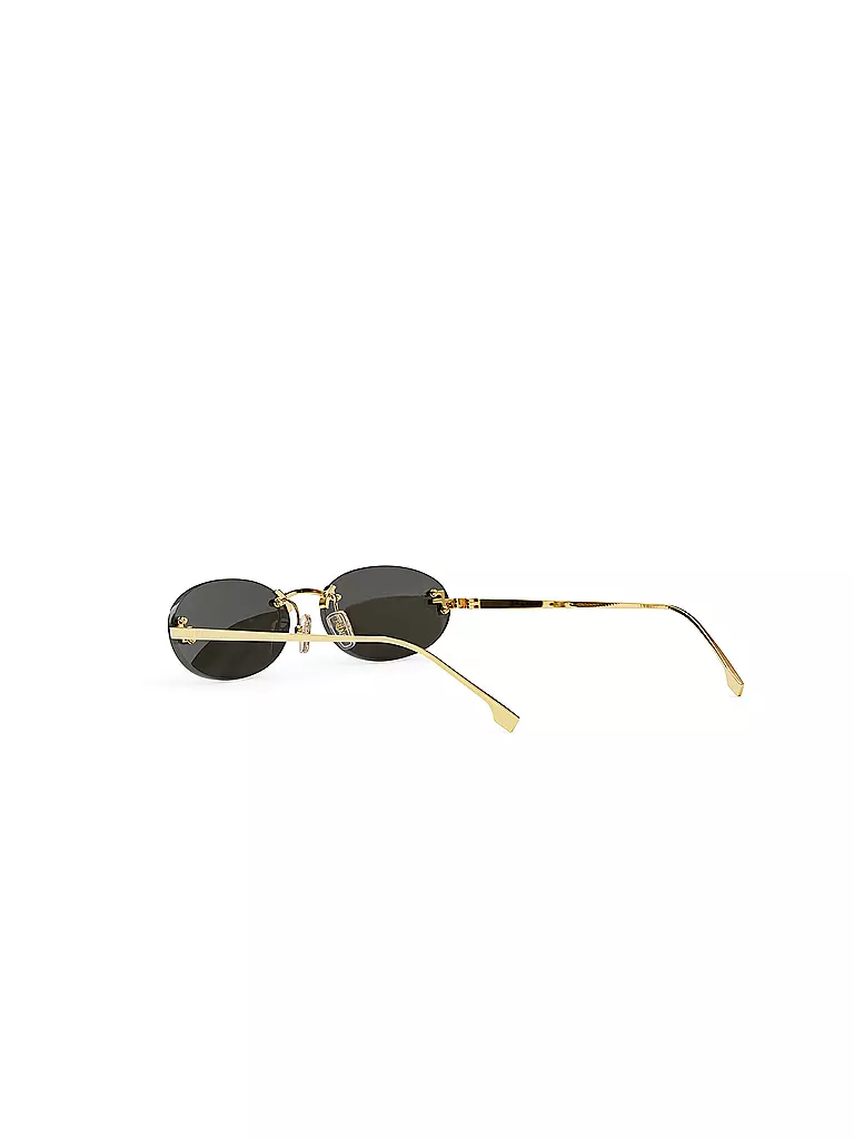 FENDI | Lunettes de soleil ovales dorées FENDI First Crystal | Or
