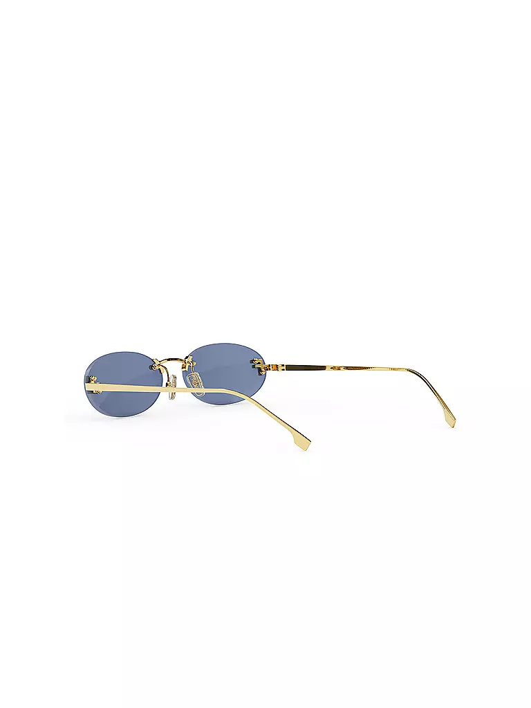 FENDI | Lunettes de soleil ovales dorées FENDI First Crystal | Or