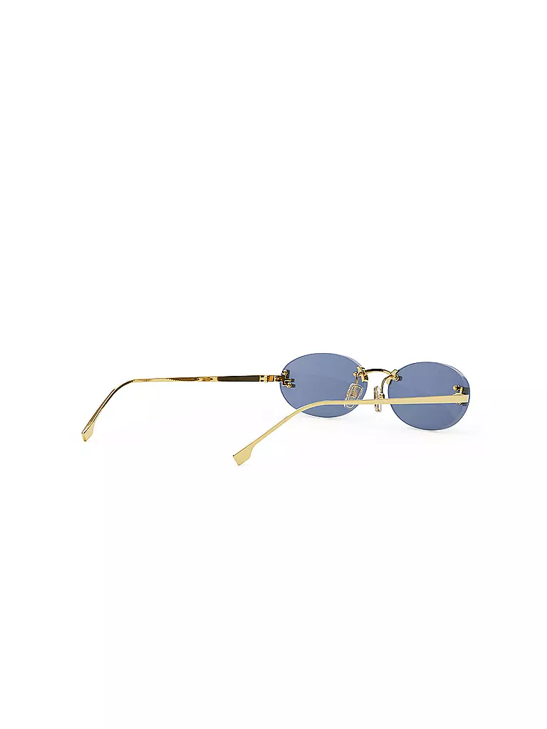 FENDI | Lunettes de soleil ovales dorées FENDI First Crystal | Or