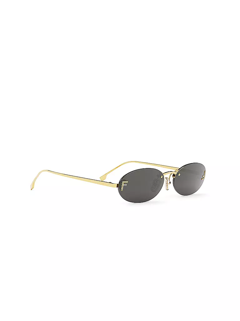 FENDI | Lunettes de soleil ovales dorées FENDI First Crystal | Or