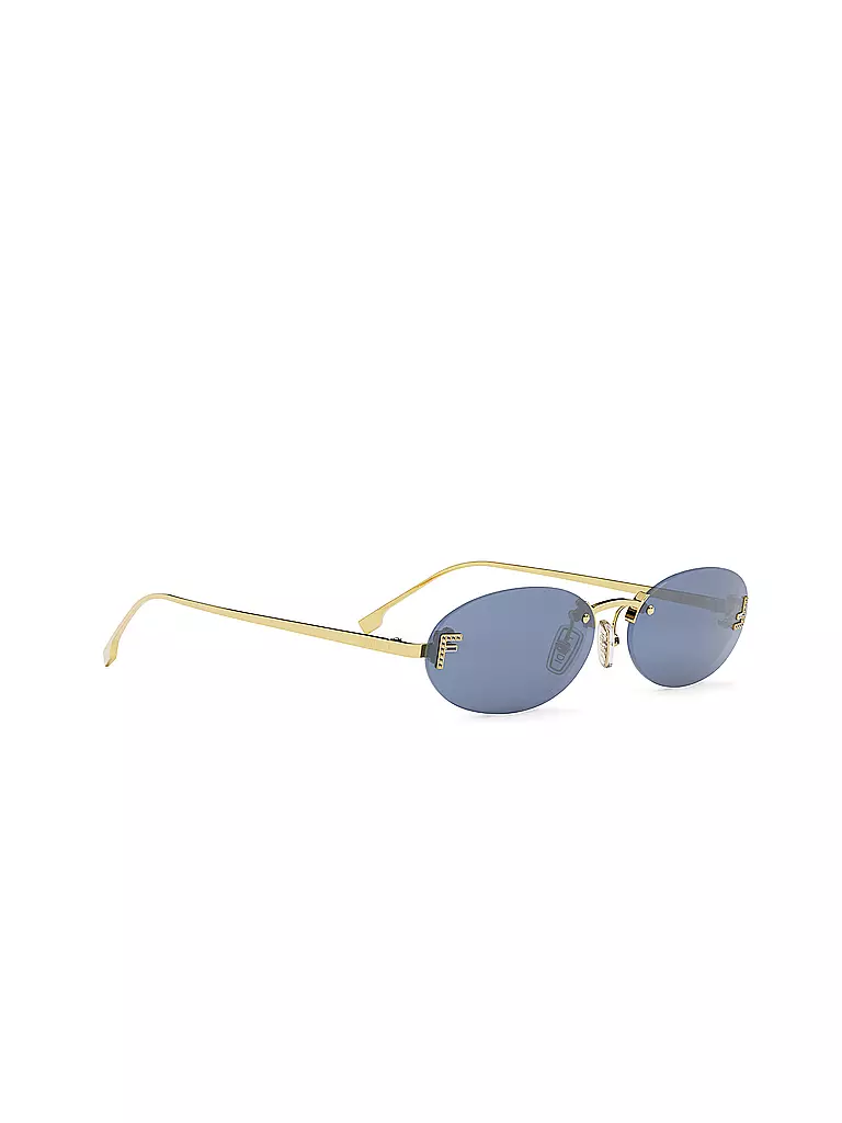 FENDI | Lunettes de soleil ovales dorées FENDI First Crystal | Or