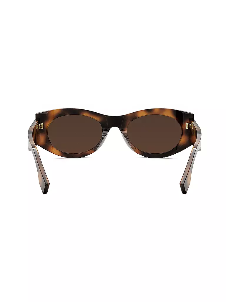 FENDI | Lunettes de soleil ovales havana FENDI Roma | Marron