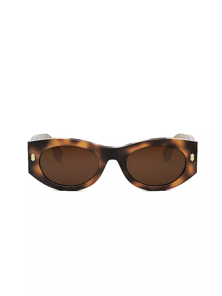 FENDI | Lunettes de soleil ovales havana FENDI Roma | Marron