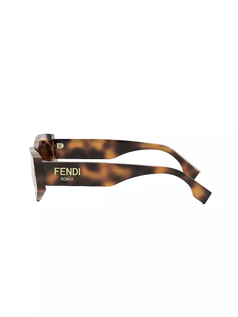 FENDI | Lunettes de soleil ovales havana FENDI Roma | Marron