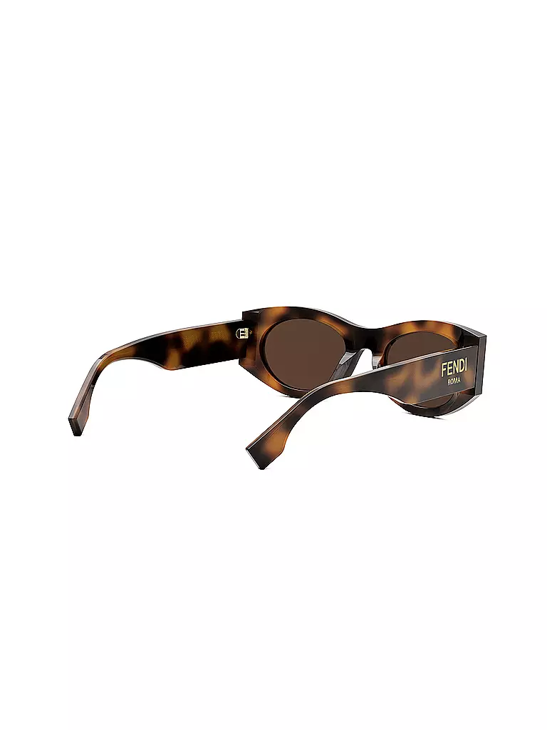 FENDI | Lunettes de soleil ovales havana FENDI Roma | Marron