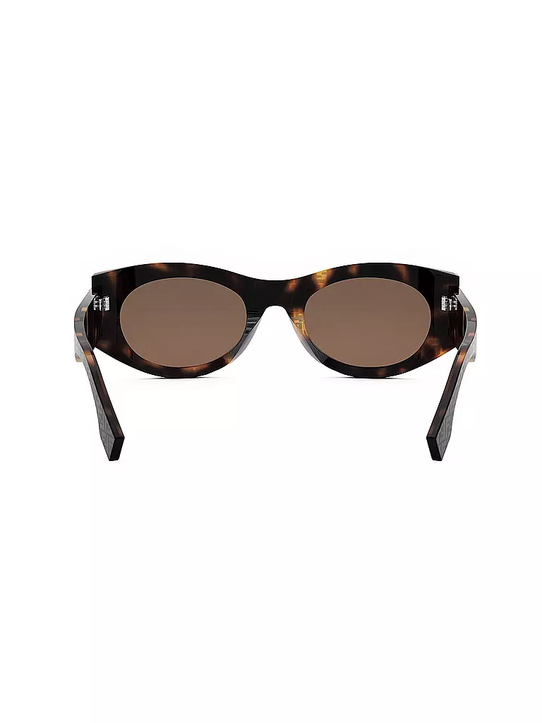 FENDI | Lunettes de soleil ovales marron FENDI Roma | Marron