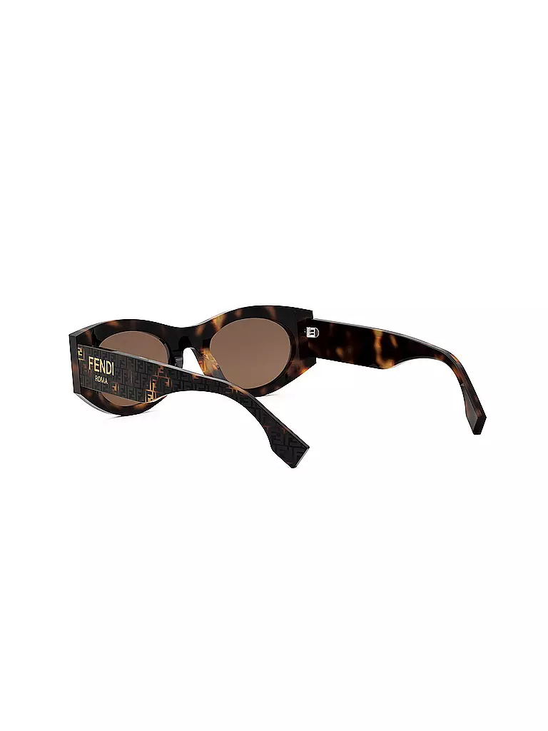 FENDI | Lunettes de soleil ovales marron FENDI Roma | Marron
