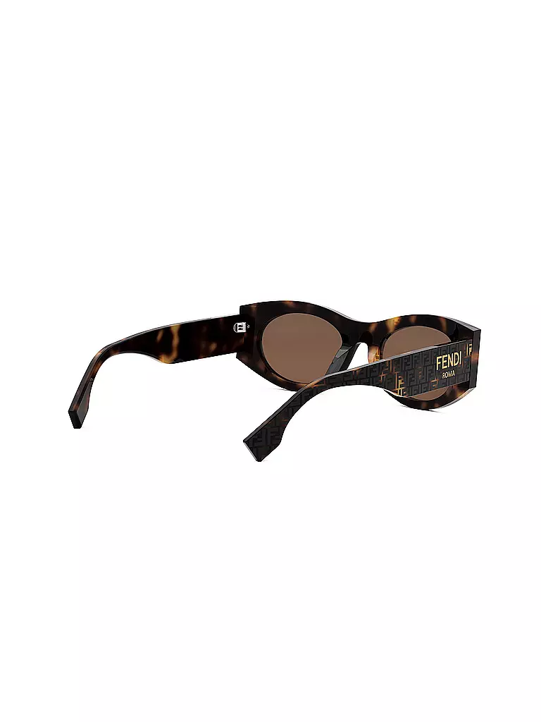 FENDI | Lunettes de soleil ovales marron FENDI Roma | Marron
