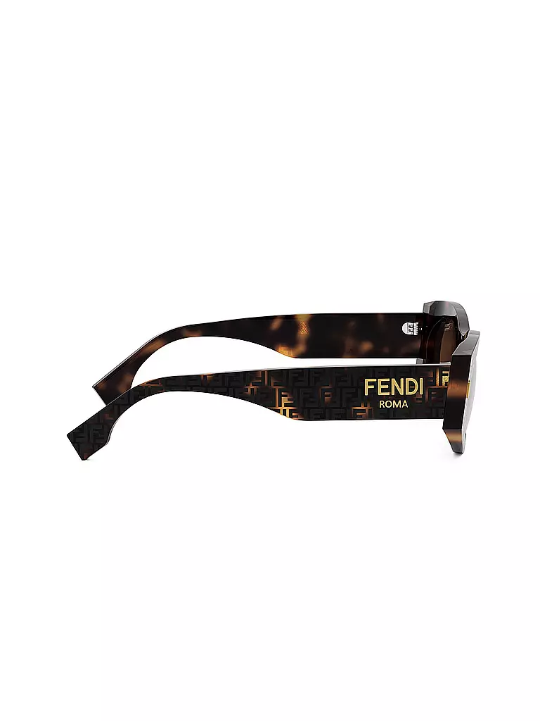FENDI | Lunettes de soleil ovales marron FENDI Roma | Marron
