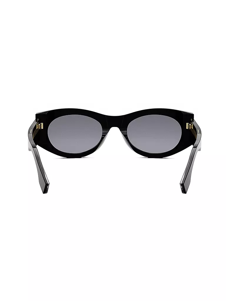 FENDI | Lunettes de soleil ovales noires FENDI Roma | 