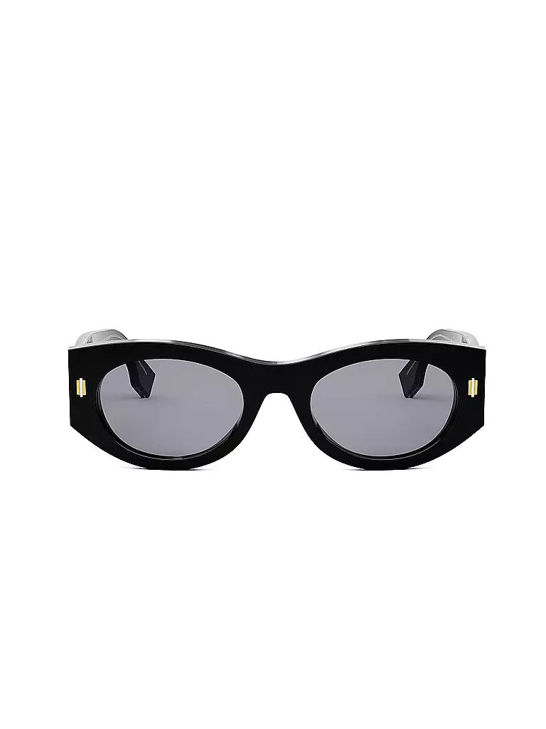 FENDI | Lunettes de soleil ovales noires FENDI Roma | 