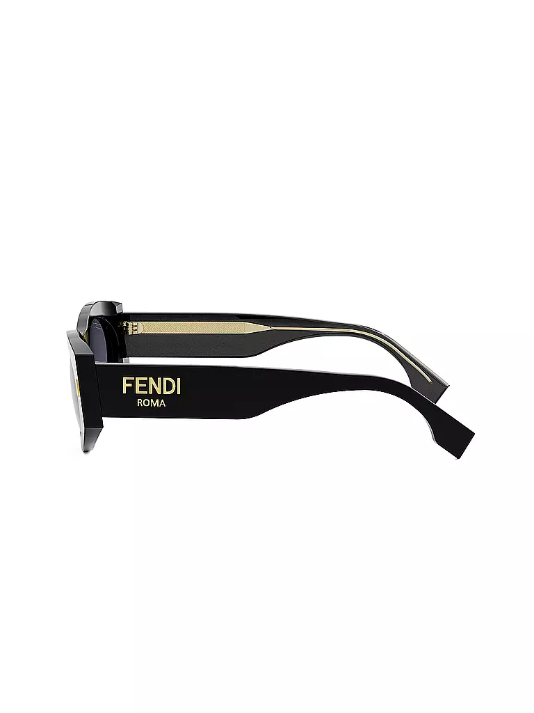 FENDI | Lunettes de soleil ovales noires FENDI Roma | 