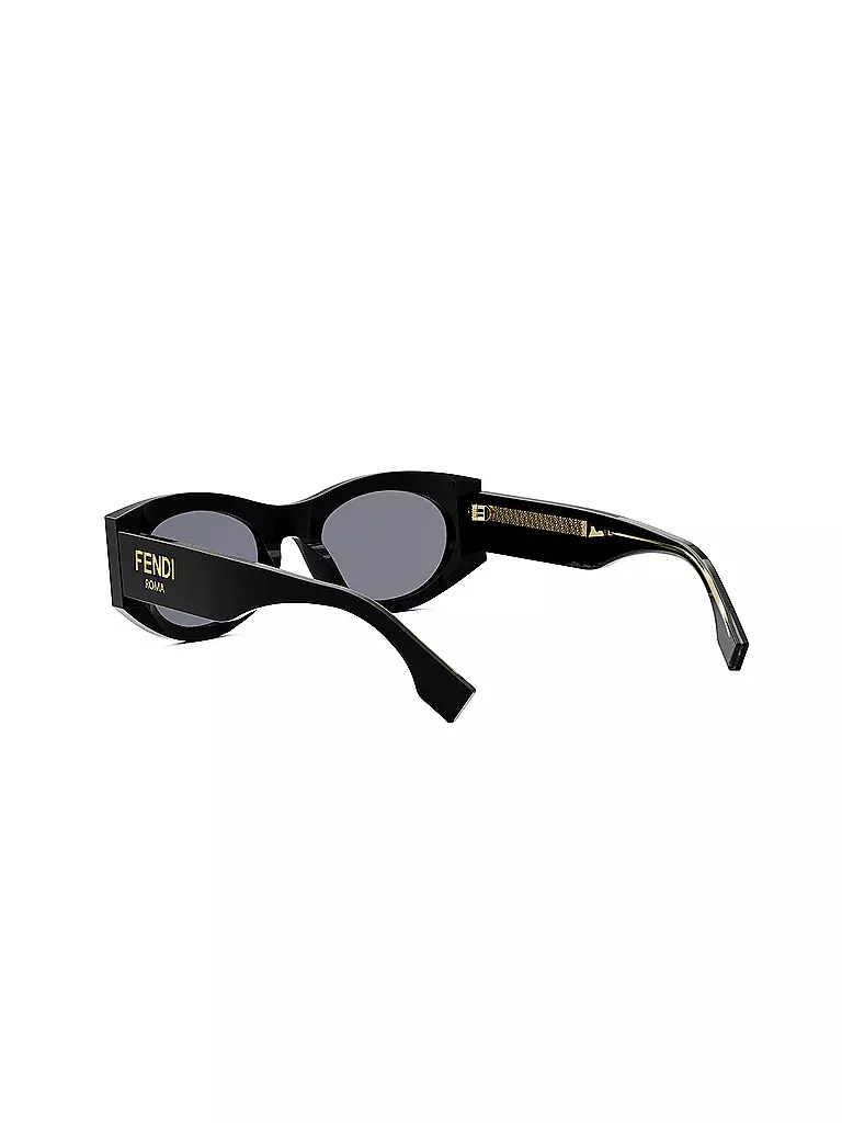 FENDI | Lunettes de soleil ovales noires FENDI Roma | 