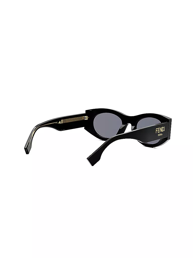 FENDI | Lunettes de soleil ovales noires FENDI Roma | 