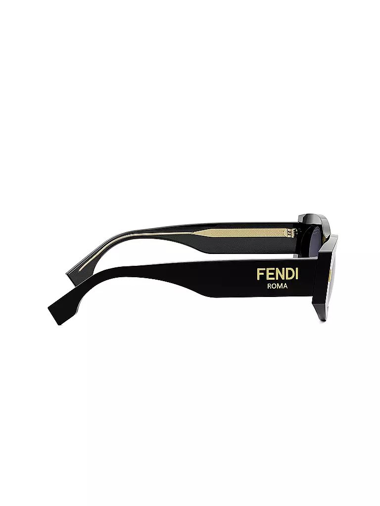 FENDI | Lunettes de soleil ovales noires FENDI Roma | 