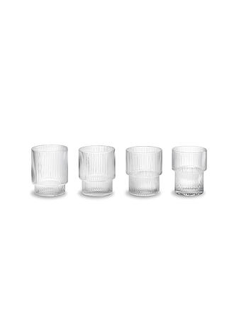 FERM LIVING | Lot de 4 verres à boire RIPPLE