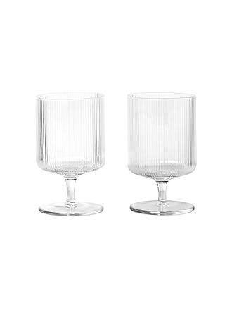 FERM LIVING | Lot de 2 verres à vin RIPPLE