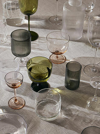 FERM LIVING | Set de 2 verres à vin Ripple Clear