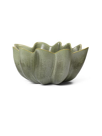 FERM LIVING | Bol en céramique NIUM 22cm Sauge Foncé