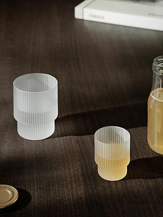 FERM LIVING | Set de 4 verres à boire RIPPLE Frosted