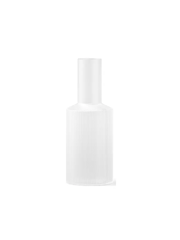 FERM LIVING | Carafe RIPPLE 1l Frosted | Blanc