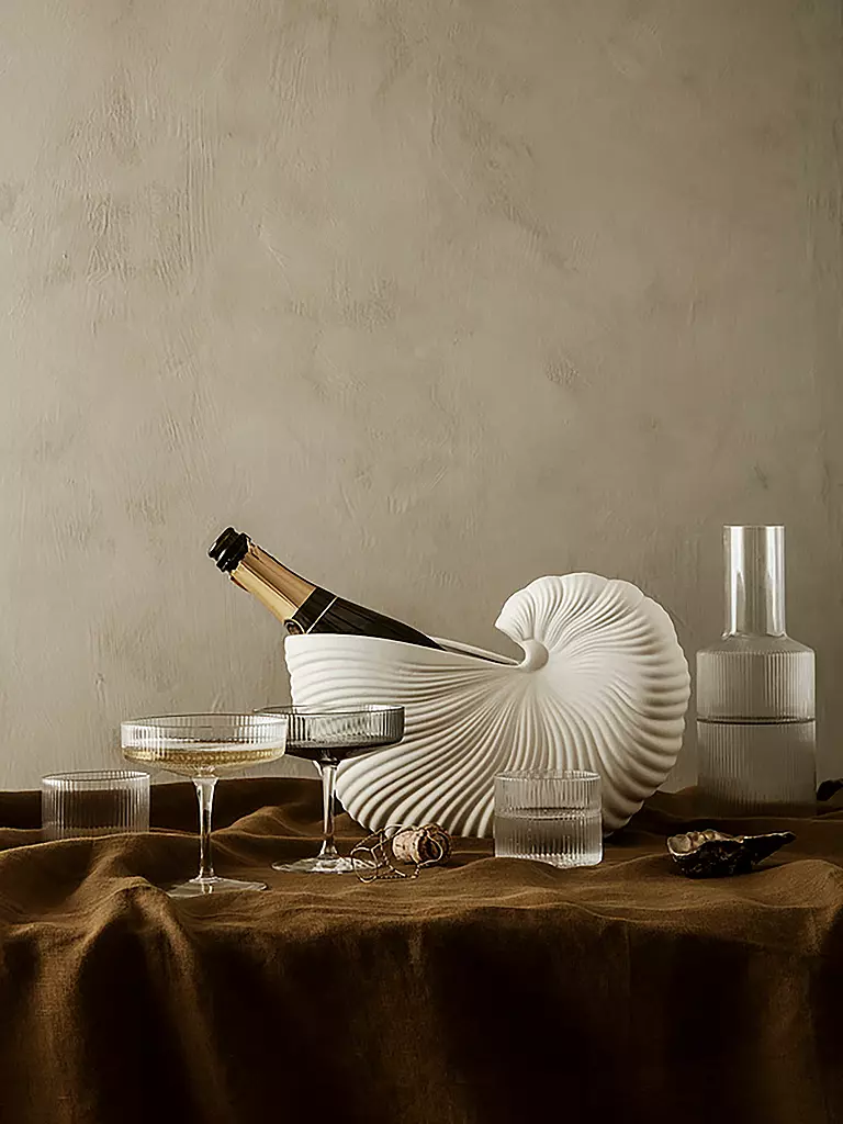 FERM LIVING | Champagnerglas 2er Set RIPPLE |