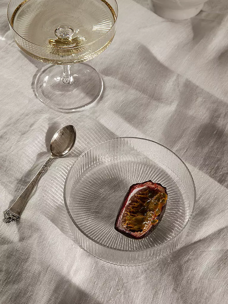 FERM LIVING | Ensemble de 4 bols Ripple transparents | transparent