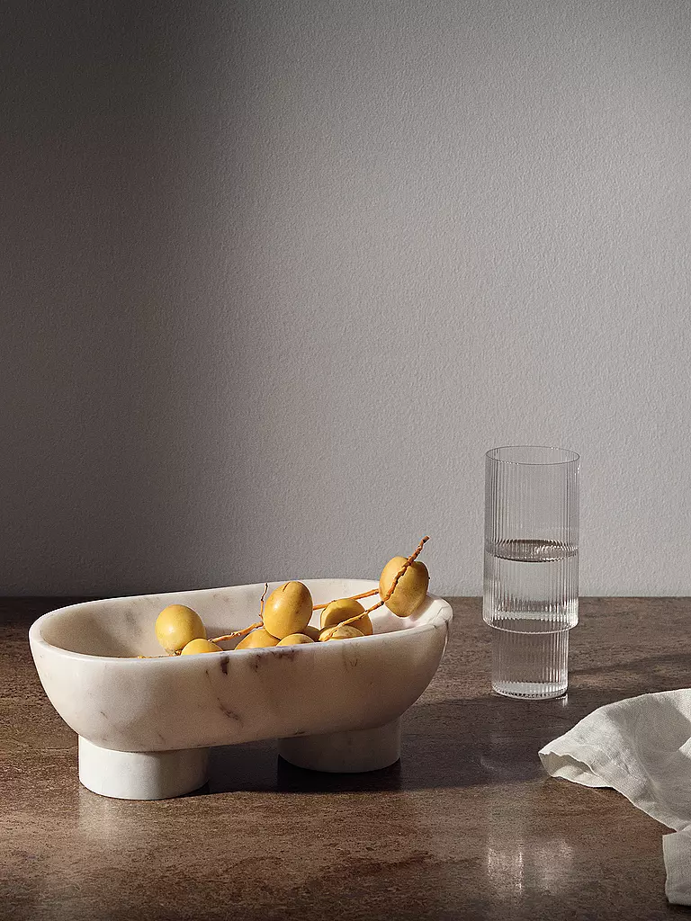 FERM LIVING | Lot de 4 verres à long drink RIPPLE | Transparent