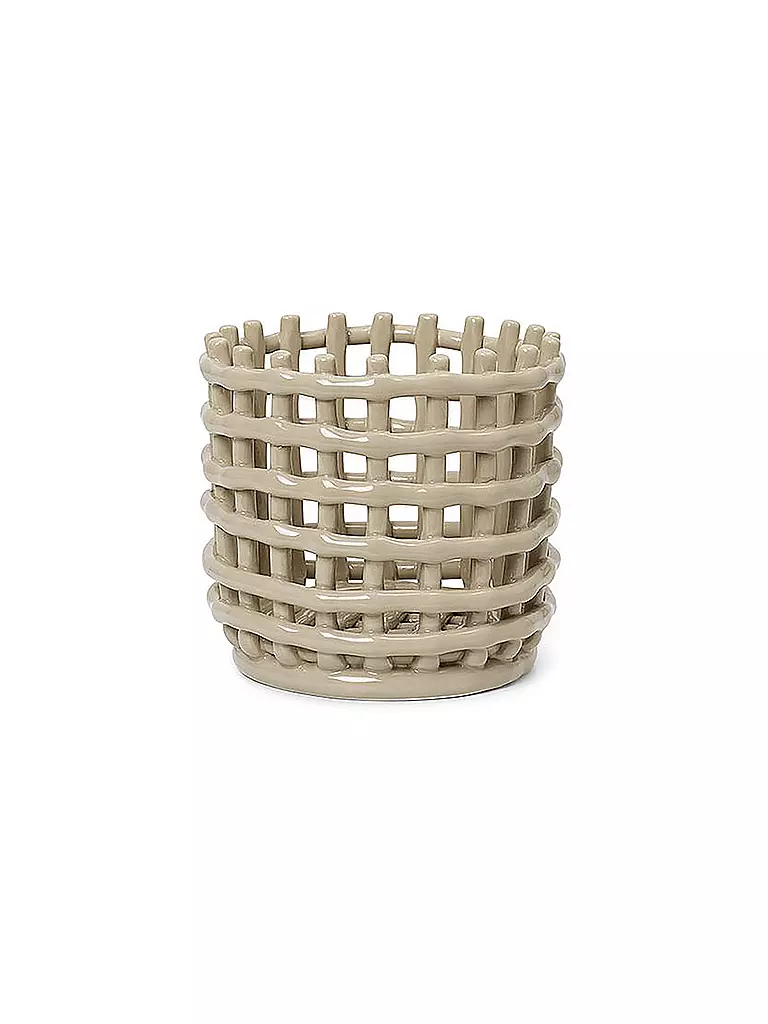 FERM LIVING | Panier en céramique Small Cashmere | Beige