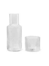 FERM LIVING | Set carafe RIPPLE SMALL Clear | Transparent