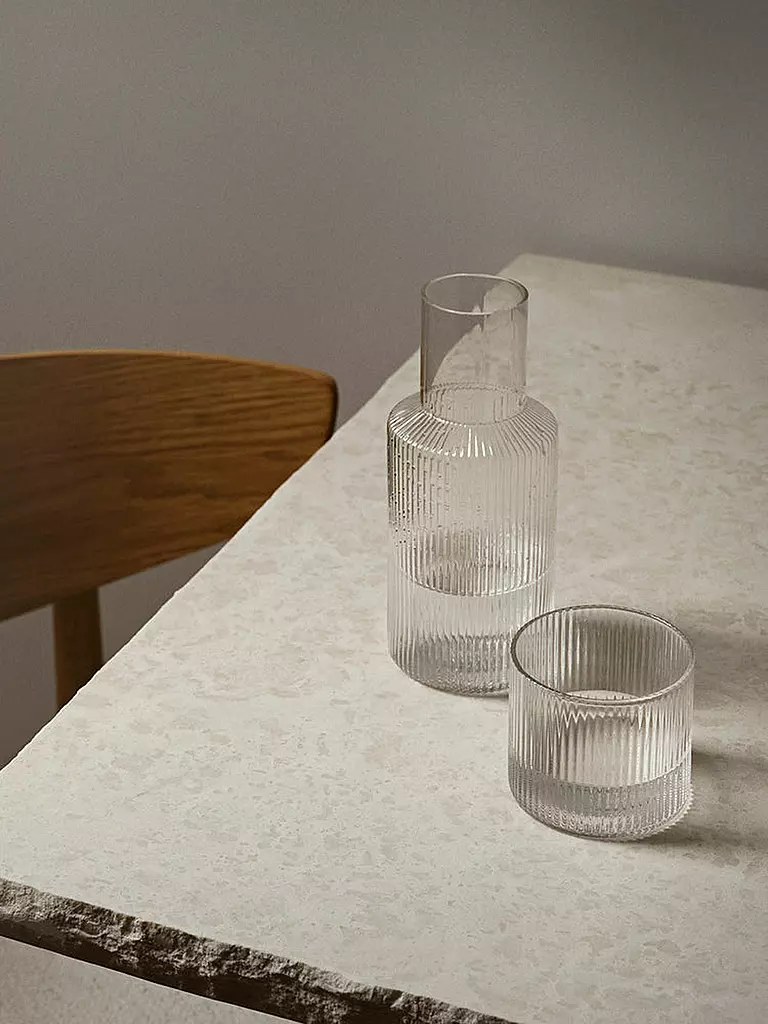FERM LIVING | Set carafe RIPPLE SMALL Clear | Transparent