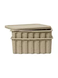 FERM LIVING | Set de boîtes de rangement en pâte à papier grand modèle, 2 pièces | Marron clair